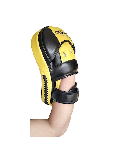 Leon Master Profesyonel Kick-boks Ve Muay Thai El Lapası Sarı Siy
