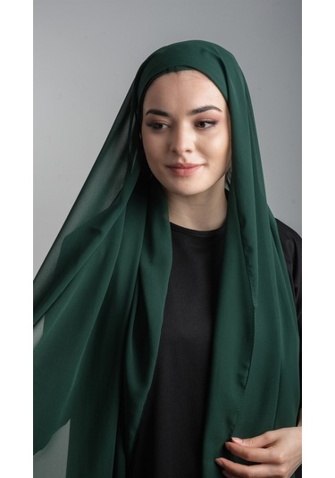 Zümrüt Pratik Hazır Geçmeli Şal Şifon Boru Boneli 3001 37