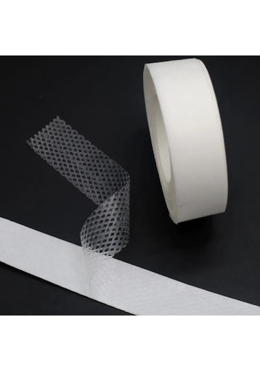 Pazly 20mm Beyaz Çift Taraflı Tela Yapışkanlı Kumaş Ütü Bant Dıy Dikiş Aksesuarları 10m 3 Adet Set