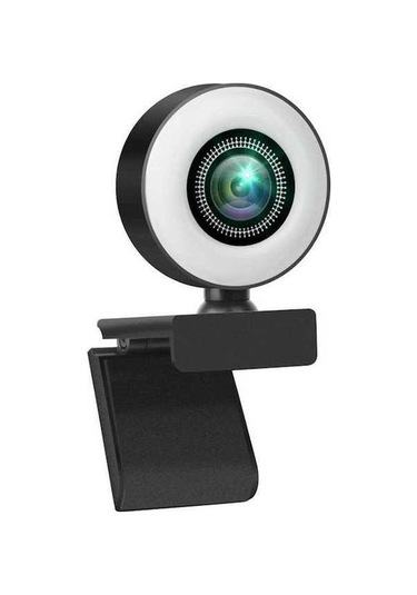 Moly 1080p Webcam, Mikrofonlu, Ayarlanabilir Işık, Canlı Yayın, Hd Video Kamera, Toplantı İçin Plug&play