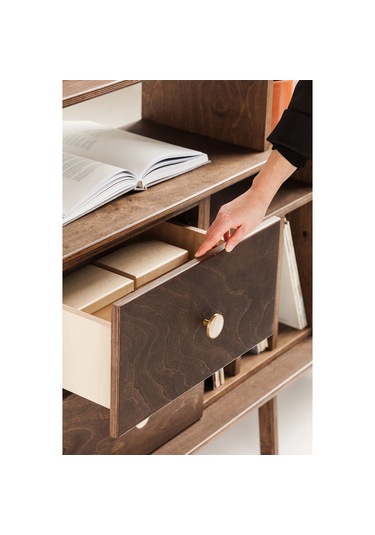 Woodesk Fuerte, Ahşap, Dolap Ve Konsol, 140x115, Ceviz Renk