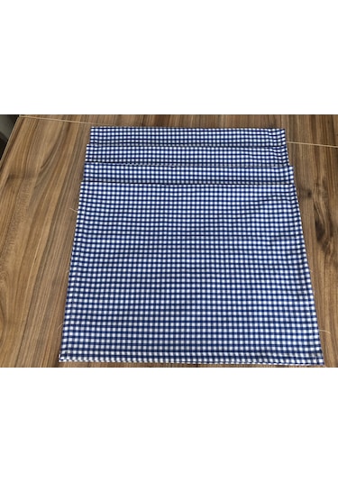 Küçük Pitikare Mavi Çok Amaçlı Örtü 45cmx70cm Antrasit Gri