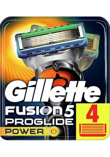 Gillette Fusion5 Proglide Power Yedek Başlık 4'lü