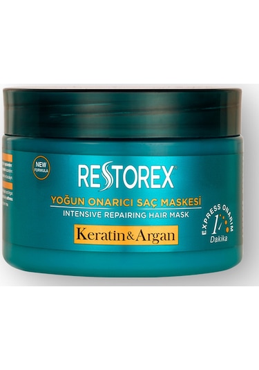 Restorex Keratin & Argan Onarıcı Saç Bakım Maskesi 300 Ml - Yıpranmış Ve Hasar Görmüş Saçlar Botoks Etkili