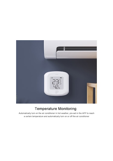 Tuya Wifi Sıcaklık Nem Test Cihazı Dijital Ekran Cep Çok Renkli