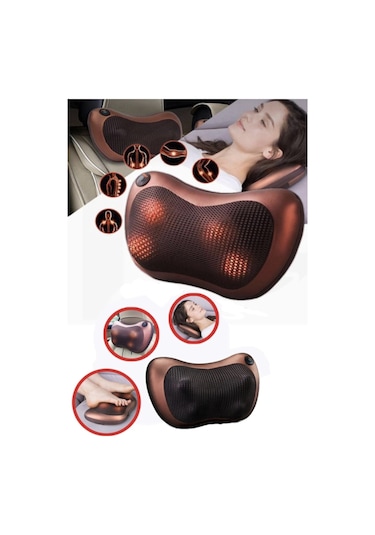 Mega Plus Yoğurmalı Ovmalı Masaj Yastığı Ayak Bel Boyun Sırt Vücut Omuz Masaj Aleti Masaj Aleti