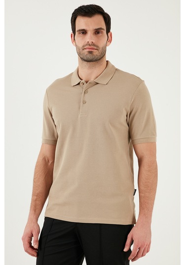 Buratti Pamuklu Regular Fit Düğmeli Polo Yaka 5'Li Paket Erkek T Shirt 5902127S5 Vişne-Haki-Benetton-Elma Yeşil-Vizon