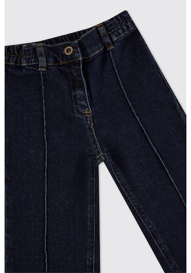 Panço Kız Çocuk Denim Pantolon Lacivert