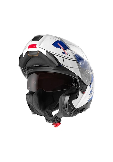 Schuberth C5 Globe Blue Çene Açılır Motosiklet Kaskı Mavi
