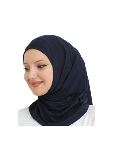 Spor Başörtüsü Kadın Hazır Giyim Türban Viskon Eşarp Şal - Lacivert Lacivert