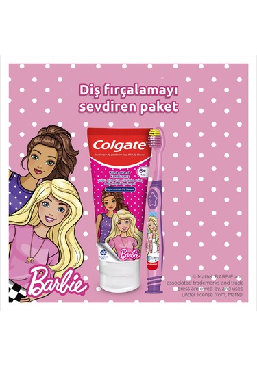 Colgate Barbie Meyve Aromalı Çocuk Diş Macunu 75 ML + Diş Fırçası