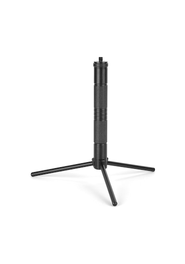 Hafif Alüminyum Alaşımlı Işık Tutucu Çıkarılabilir Lamba Standı Açık Hava Taşınabilir Lamba Tutucu Üçayaklı Çok Fonksiyonlu Lamba Kamera Rafı Kamp Aksesuarları Siyah