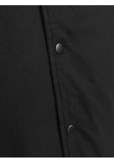 Beyzbol Yaka Nervürlü Mansetler Otw Bomber Ceket - Ario - 12268716 Black