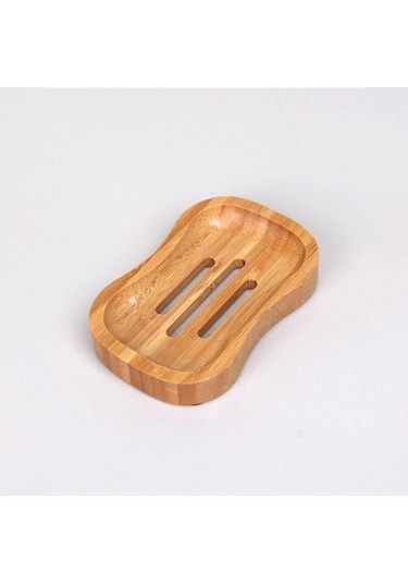 Doğal Bambu Sabunluk - Su Tahliyeli, Şık Ve Ekolojik Tasarım - Oval Oval