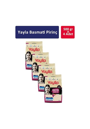 Yayla Basmati Pirinç 4 x 500 G