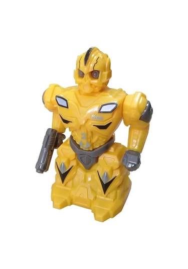 Sürtmeli Kırılmaz Robot Oyuncak Sarı 8816 Sarı