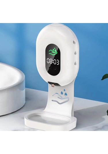 Qf Köpük Sabunluk, 12oz El Sabunu Dispenseri Şarj Edilebilir Şeffaf