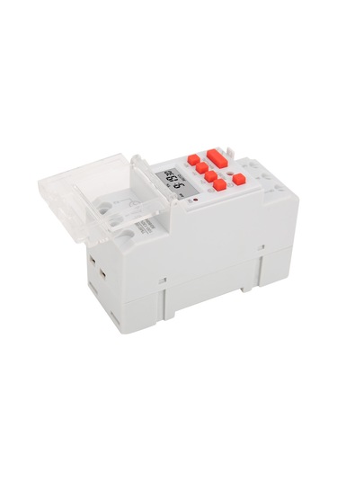 Vkemall 7 Günlük Programlanabilir Lcd Zamanlayıcı, 30a 100-130v Ac, 16 Açma/kapama, Cr2450 Pil İle Dın Ray Montajlı Zaman Kontrolü Anahtarı