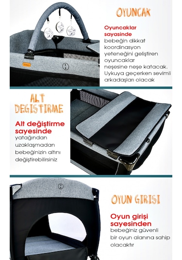 Baby Home 946 Travel Sistem Bebek Arabası + 560 Oyun Parkı Park Yatak