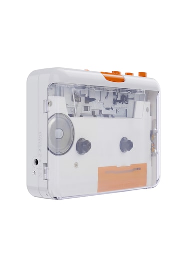 Singree Taşınabilir Kaset Çalar - Usb İle Mp3 Dönüştürücü, Kulaklık Çıkışlı, Beyaz Renk