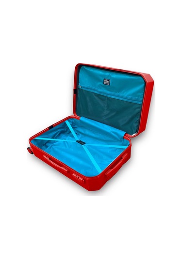 Coral High Diamond Abs Kırmızı Büyük Boy Valiz 16623 Kırmızı