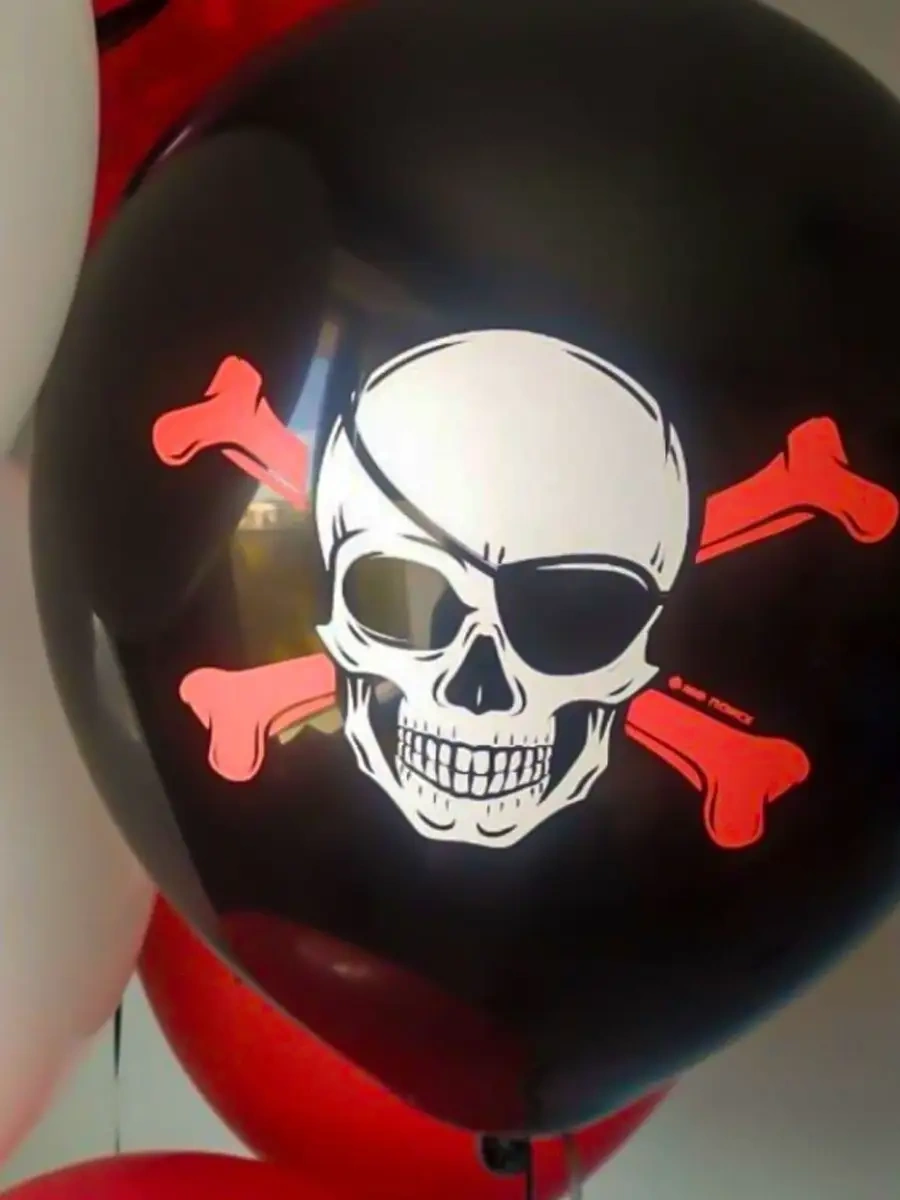 Riota Hava Balonları Korsanlar, 30 Cm, 15 Adet. 75821323 Kırmızı