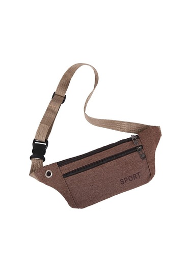 Erkekler İçin Şık Ve Dayanıklı Kanvas Omuz Çantası, Spor Ve Günlük Kullanım İçin Pratik Aksesuar Kahverengi