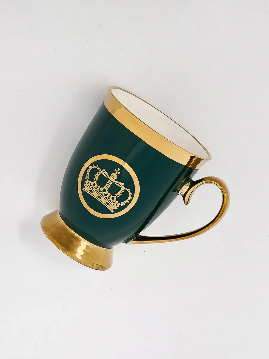 Teplo V Rukah Çay İçin Bardak, Seramik Kahve Kupası, Porselen 178188754 Yeşil