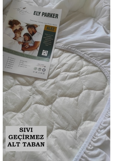 Ely Parker Alez Takımı Sıvı Geçirmez Alez+Yastık Alezi 3 Parça %100 Mikrofiber Kapitoneli ELYASYL00 Beyaz