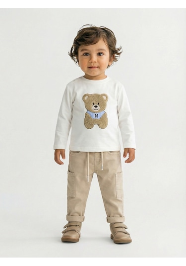 Xo Kids Erkek Çocuk 3lü Alt Üst Takım 1-3 Yaş 11201 Mavi