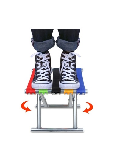 Novahub Metal Katlanır Sandalye, Balıkçılık Tabure, Kamp Dışı, Büyük 31.5cm Beyaz Tüp, Pratik Küçük Sandalye Çok Renkli