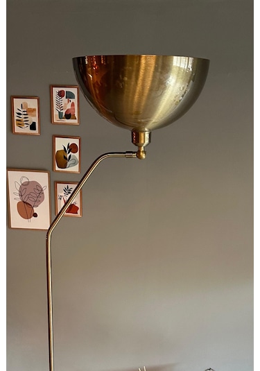 Dimmerli Işığı Ayarlanabilen Işığı Artırılıp Azaltılabilen Eskitme Hareketli Başlık Metal Lambader Eskitme