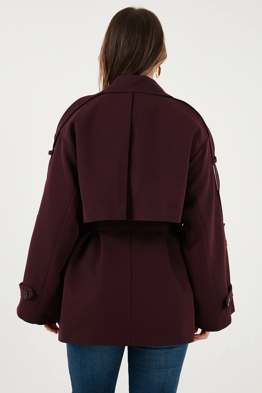 Lela Bayan Trençkot 6839580 Mürdüm Mürdüm