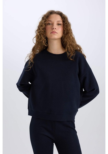 DeFacto 2'li Takım Basic Düz Bisiklet Yaka Üst Esnek Belli Uzun Alt E3841AXNSNV241 Lacivert DeFacto 2'li Takım Basic Düz Bisiklet Yaka Üst Esnek Belli Uzun Alt E3841AXNSNV241 Lacivert