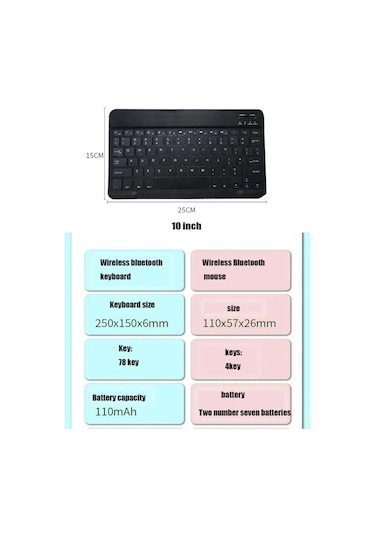 Honor Pad X9 Uyumlu Ekran Koruyucu Klavye Mouse Set