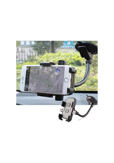 Lüx Telefon Tutucu Robotik Vantuzlu Şekil Alabilen Döner Başlıklı