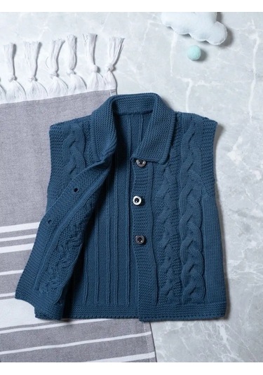 Lana&co Bebekler İçin Yelek Yelek 86229350 Mavi