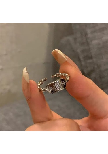 Kadınlar İçin Özel Olarak Tasarlanmış Benzersiz Düz Bantlı Yüzük No.95 Çok Renkli