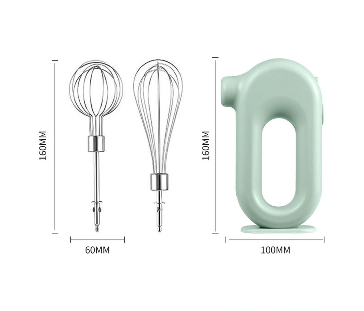 Youmex Ev Fırınlama İçin Kablosuz Elektrikli Krema Çırpıcı - 4 Vitesli, Li-pil, Çıkarılabilir Blender, Pembe Pembe