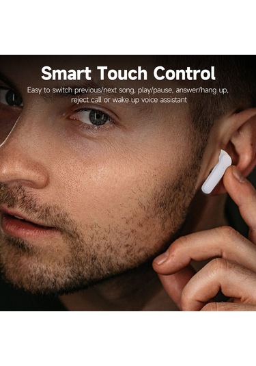 Qingmipy Siyah Vg58 Bluetooth 5.1 Kulaklıklar - 13mm Hoparlör, 10m Alıcı Mesafesi, 250mah Şarj Kutusu, Akıllı Dokunmatik Kontrol