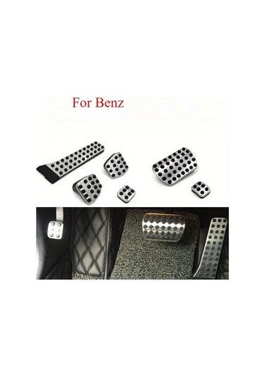 Xuweiwei Manuel Dişli Mercedes C/e/glk/cls/gle İçin Paslanmaz Çelik Kaymaz Pedal Seti