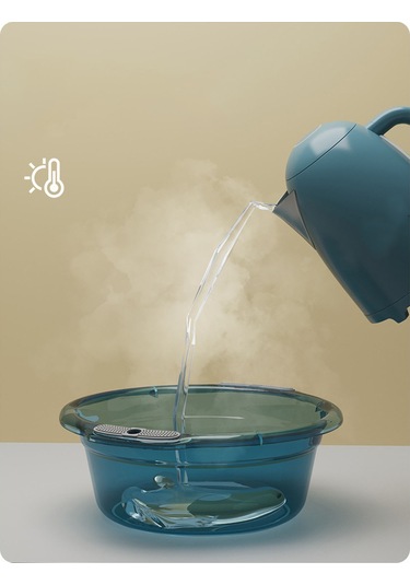 Tenfowee Geniş Kullanım Alanlı Kalın Plastik Kova - Banyo, Mutfak, Üniversite Yurdu İçin Yıkama, Çamaşır Ve Temizlik Amaçlı Dayanıklı Tasarım Diğer