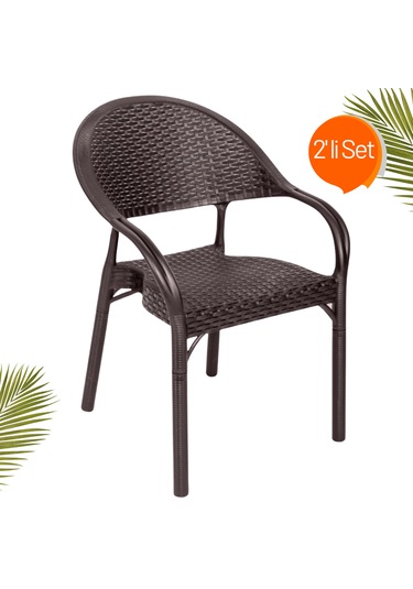 Holiday Bambu Sandalye 2 Li Set Acı Kahverengi