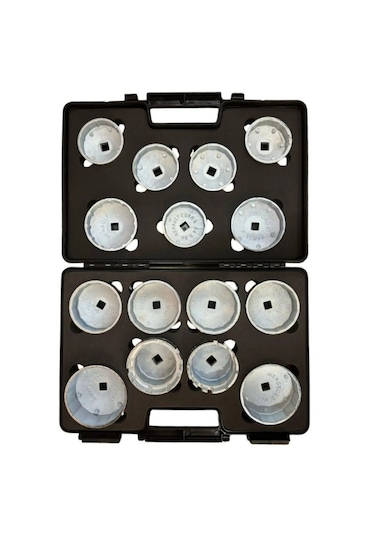 15 Parça Tas Tipi Yağ Filtre Sökme Anahtar Takımı Seti