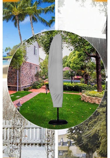 Tunica Şemsiye Kılıfı Bahçe Şemsiye Plaj Çadırı Su Geçirmez Koruma Örtüsü 220x50 Cm