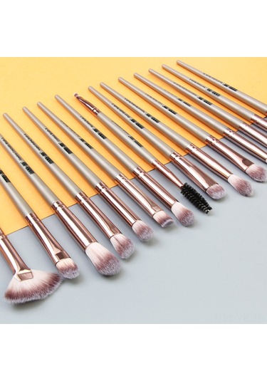 Vkemall 15'li Profesyonel Göz Makyası Fırça Seti - Yumuşak Kıllar, Mükemmel Renk Geçişleri