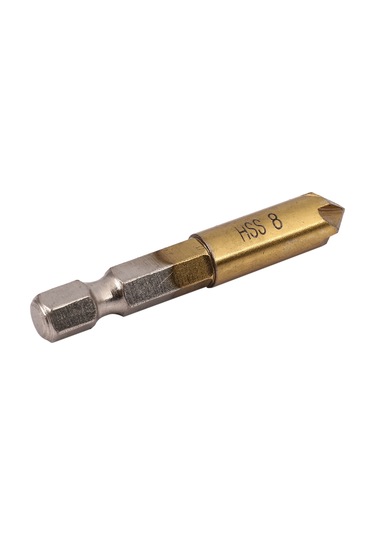 Sointeresting 6 X 5 Flüt 90 Derece 1/4 İnç Altıgen Hss Havşa Matkap Ucu Seti Pah Kesici 6-19