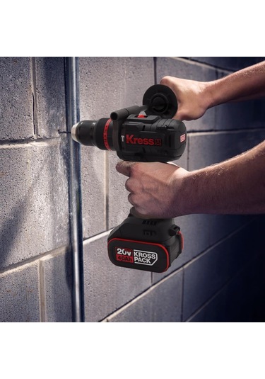 Kress KUC33.91 20V 95NM Profesyonel Şarjlı Darbeli Matkap