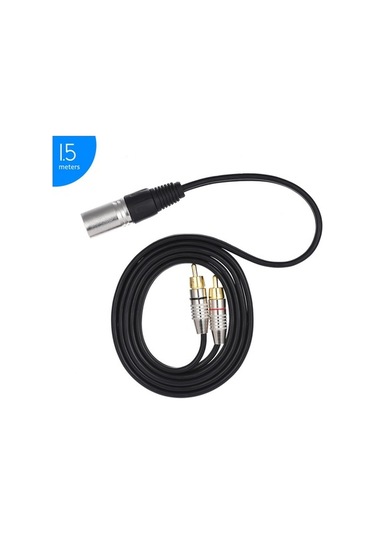 Flybuy Xlr Ve Ses Rca Mikser Mikrofon Maiyame Kablosu Erkek Erkek Bağlantısı 2 1.5m 1 - İw