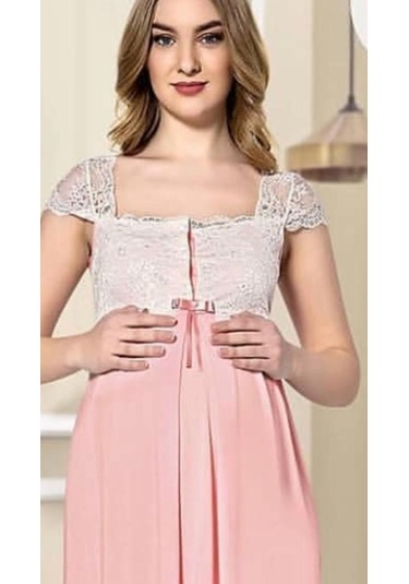Limissi 2065 Askıları Dantelli Kolsuz Lohusa Pijama Takımı